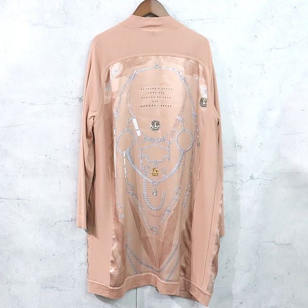 【広尾店】 エルメス HERMES Etude pour une de Gale 正装のエチュード ツイルレーヌ カーディガン ピンクベージュ カシミア シルク size:42 【17850】 広尾店】 エルメス HERMES Etude pour une de Gale 正装のエチュード