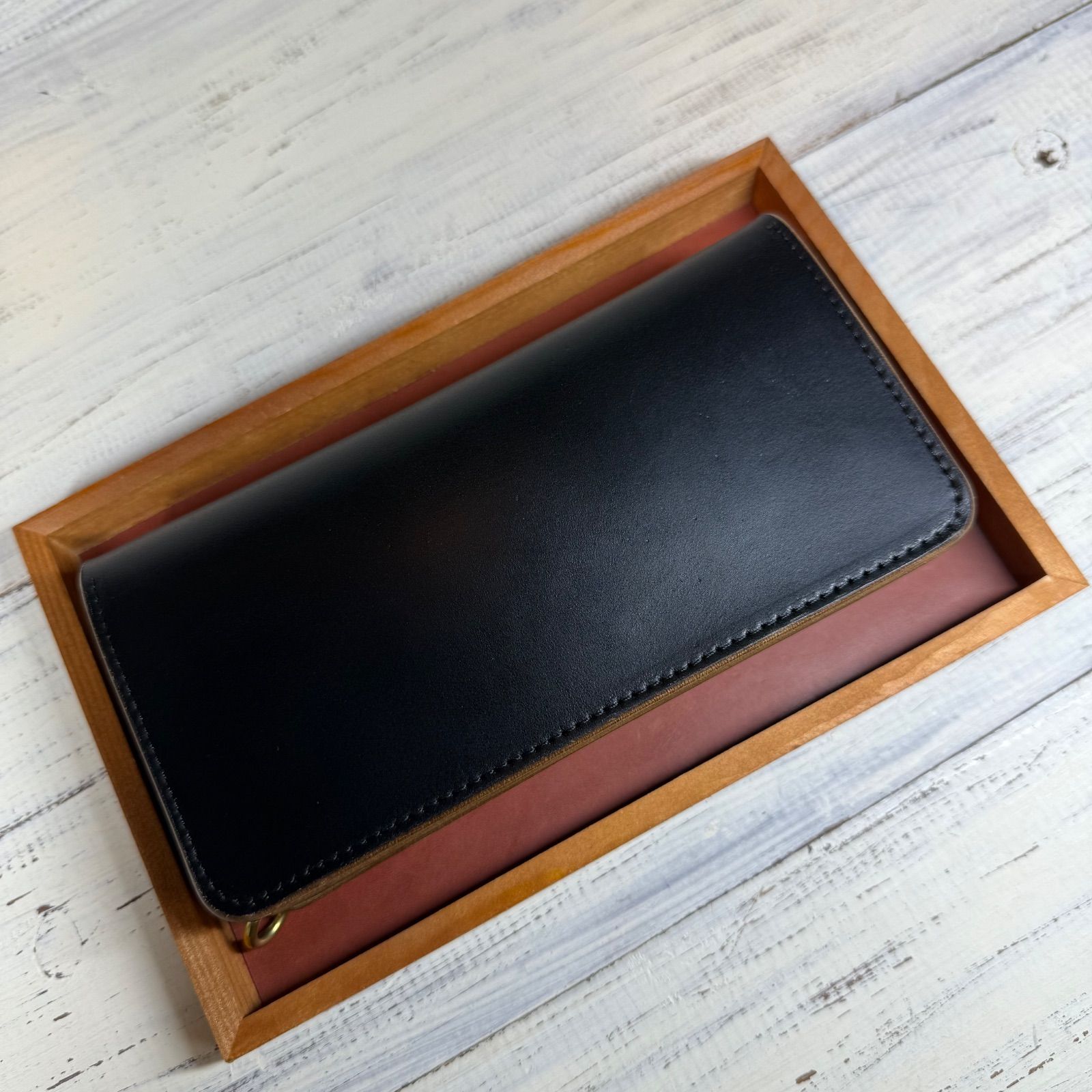 トラッカーウォレット ロング 3層】ホースバット ゴールド universal