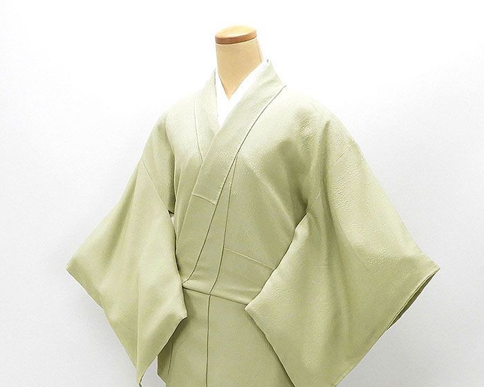 色無地 アウトレット 正絹 加賀友禅 毎田仁郎 身丈148.5cm 裄丈63cm 組