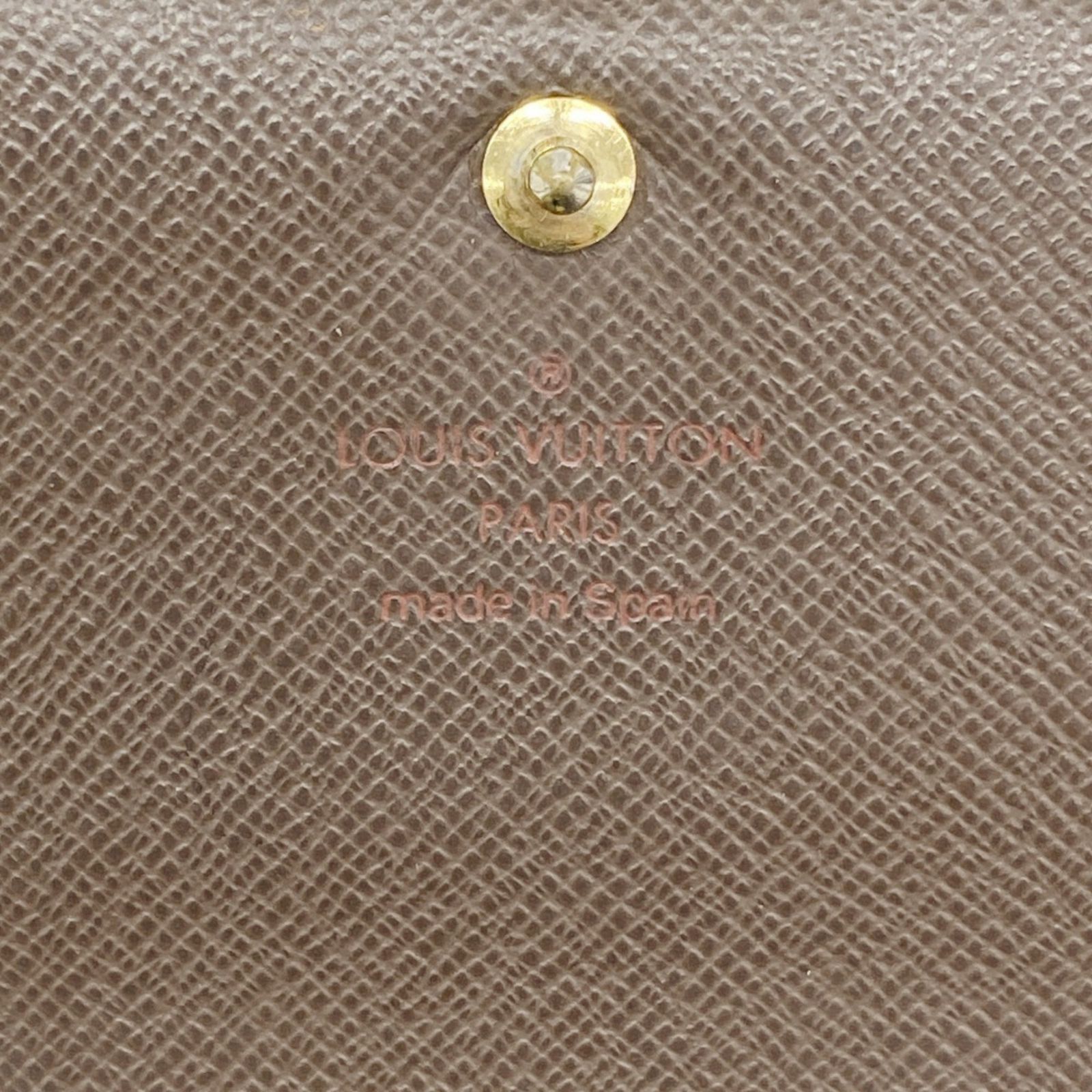 良品 ルイヴィトン ダミエ エベヌ ポルト モネ ビエ トレゾール 862 LOUIS VUITTONルイヴィトン トレゾール 2つ折り財布 ダミエ