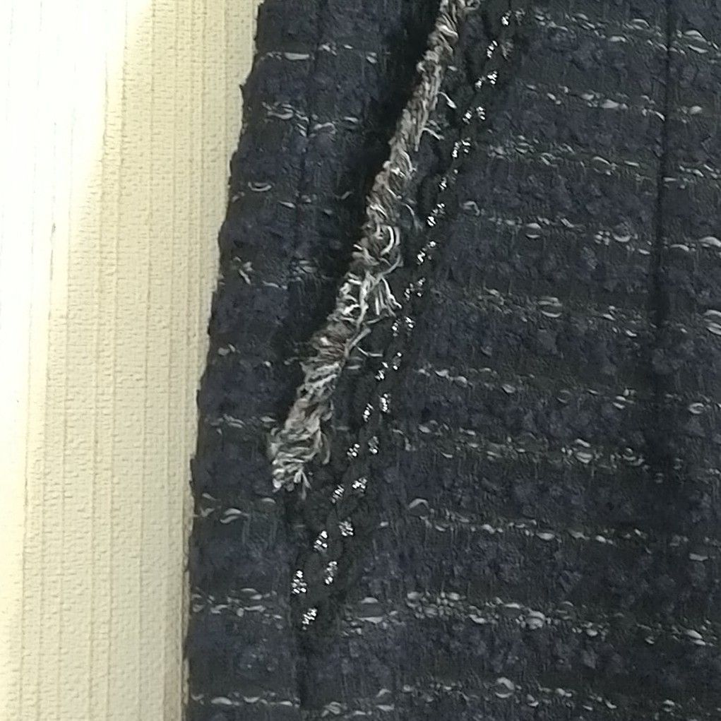 BORDERS at BALCONY ツイードパンツ TWEED ワイドパンツ ガウチョパンツ NV ボーダーズ アット バルコニー サイズ38