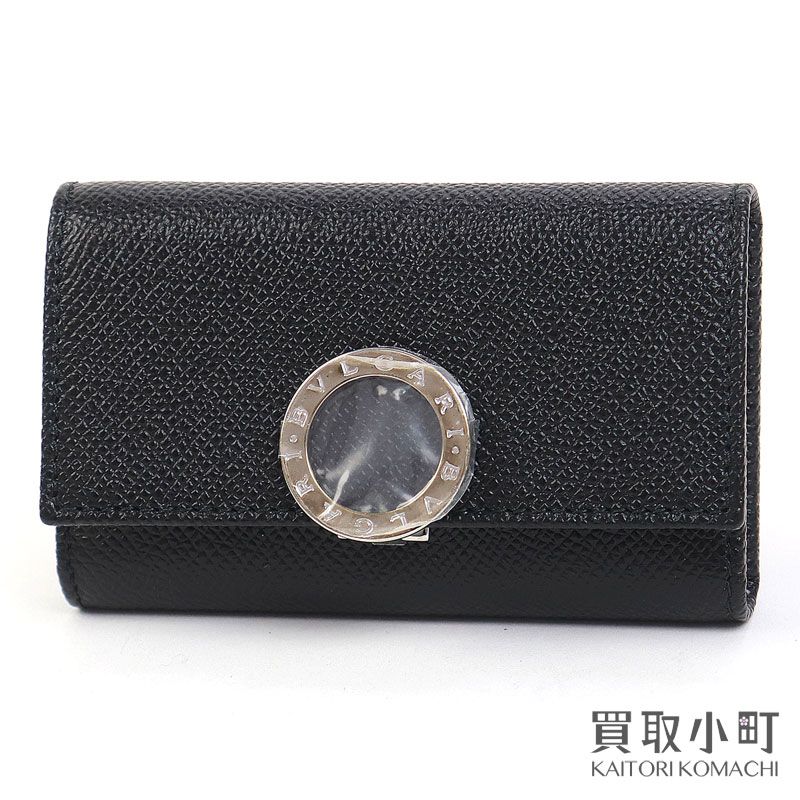 【未使用級】ブルガリ ケース キーリング クラシコ グレインカーフ 黒 2400510-1.jpg