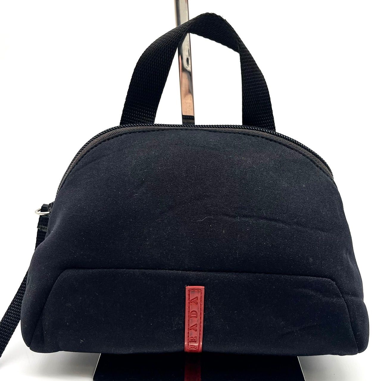 良品】 PRADA sports 00s tech nylon mini half moon handbag unisex 