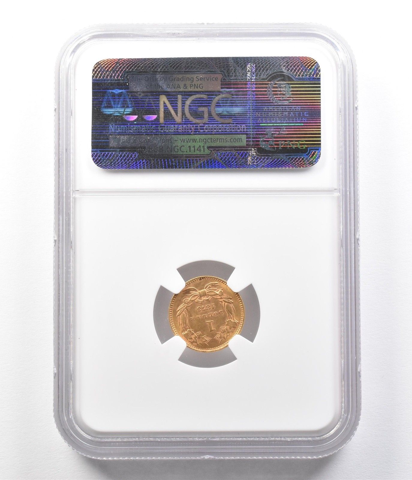 1873年 1ドル インディアン プリンセスヘッド ゴールドドル オープン 3