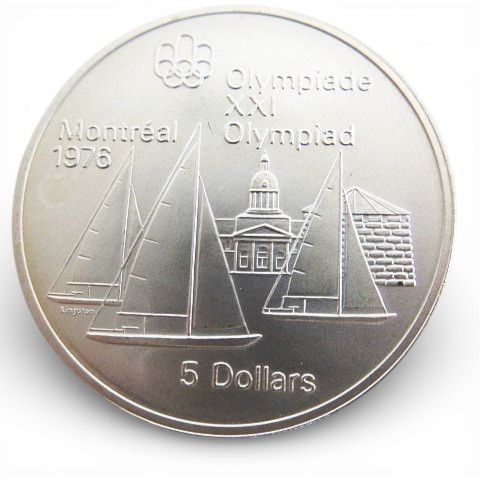 カナダ銀貨 モントリオールオリンピック 5ドル 記念銀貨 1973年