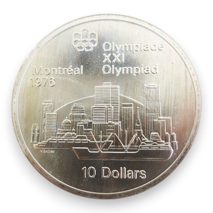 カナダ モントリオール五輪1976 48.9g 10ドル銀貨 1973年 シルバー