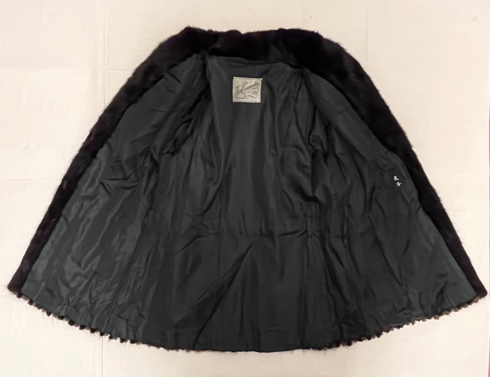 ミンクコート 毛皮 リアルファー ストライプ c25123028 - メルカリ