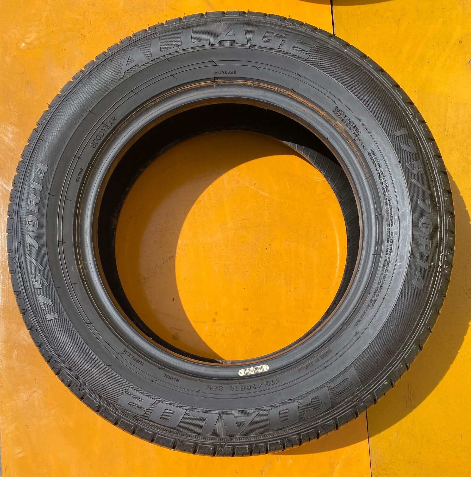 ZT-2620] タイヤ 4本 セット ALLAGE ECO 175/70R14 84S ☆2024☆溝5.69