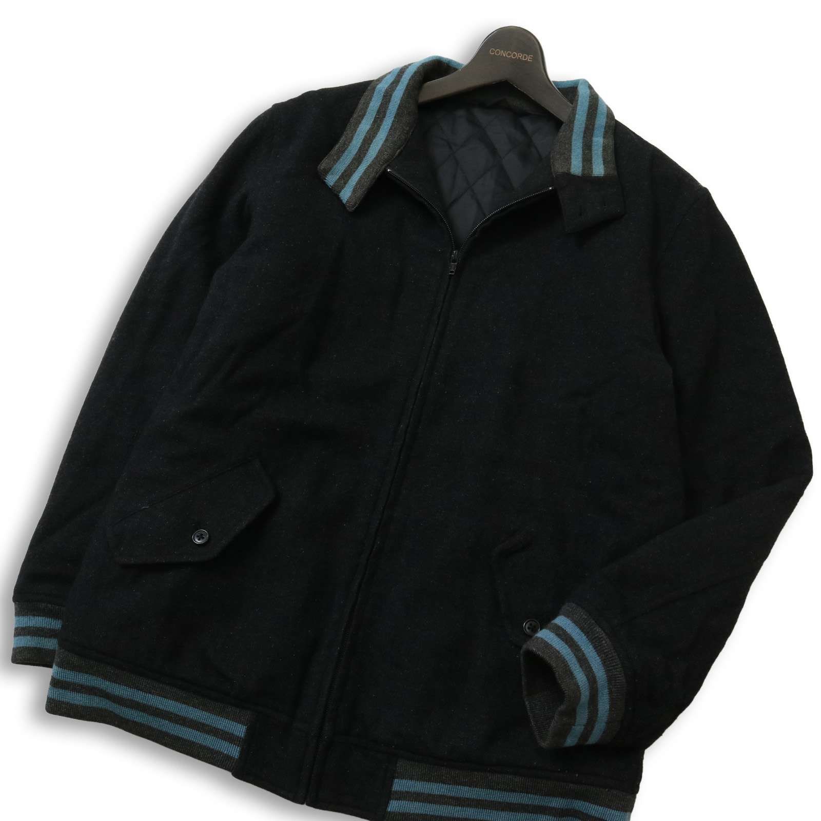 BEAMS ビームス 秋冬 裏地 中綿 キルティング☆ ウール ブルゾン 