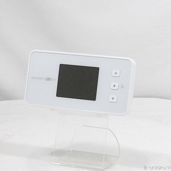中古品〕 Speed Wi-Fi 5G X12 NAR03 アイスホワイト SIMフリー【262