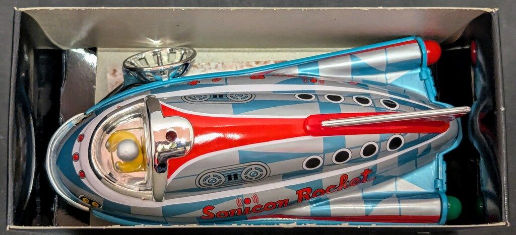 増田屋コーポレーション プルバックブリキ ミニ ソニコンロケット