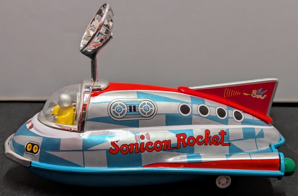 増田屋コーポレーション プルバックブリキ ミニ ソニコンロケット