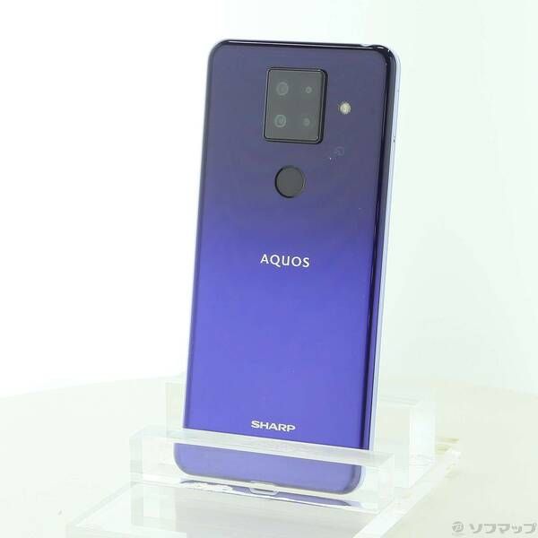 中古品〕 AQUOS sense4 plus 128GB パープル SH-M16 楽天 SIMフリー