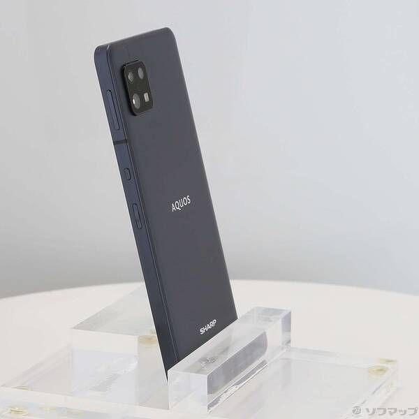 中古品〕 AQUOS sense6 128GB ブラック SH-M19 SIMフリー【269