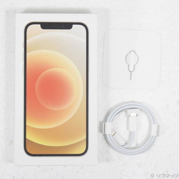 スマートフォン・携帯電話 〔品〕 iPhone12 64GB ホワイト MGHP3J／A