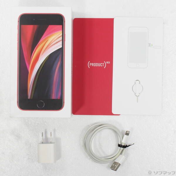 中古品〕 iPhone SE 第2世代 64GB プロダクトレッド MX9U2J／A SIM