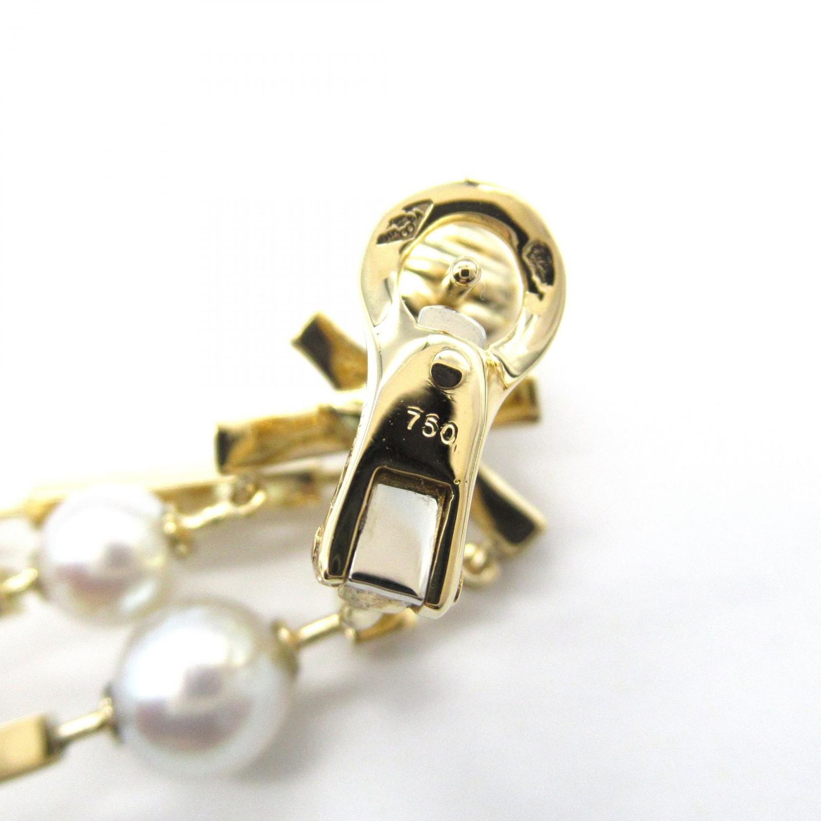 シャネル CHANEL ピアス パール ダイヤ ピアス K18（イエローゴールド