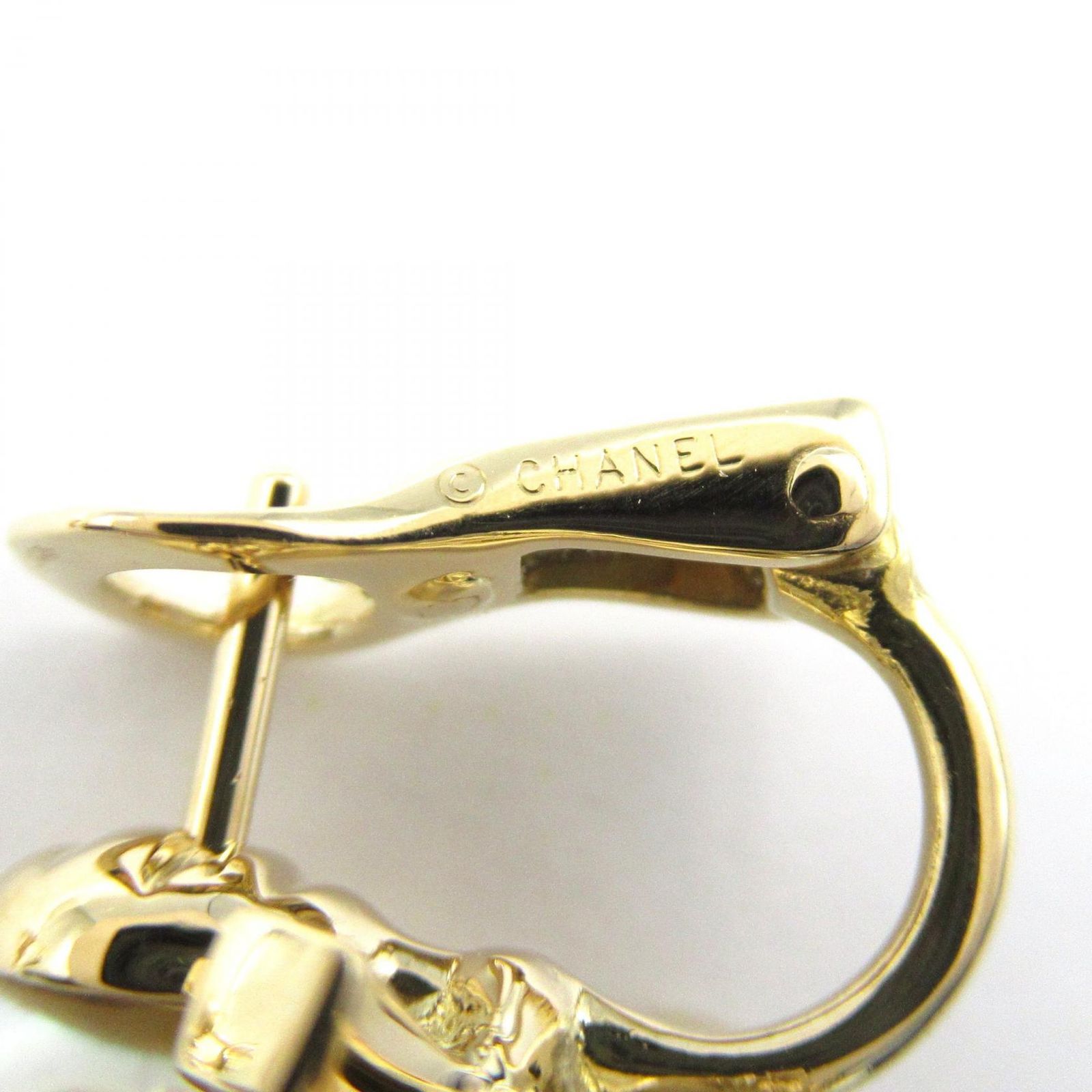 シャネル CHANEL ピアス パール ダイヤ ピアス K18（イエローゴールド