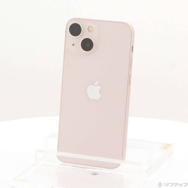 中古品〕 iPhone13 mini 128GB ピンク MLJF3J／A SIMフリー【198