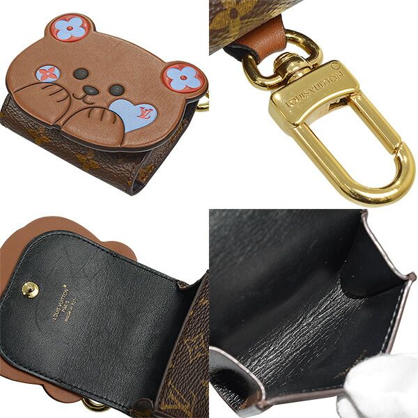 未使用級　ルイヴィトン　キーホルダー　イヤホンポーチ　モノグラム　ベア　クマ 未使用級 ルイヴィトン キーホルダー イヤホンポーチ モノグラム ベア