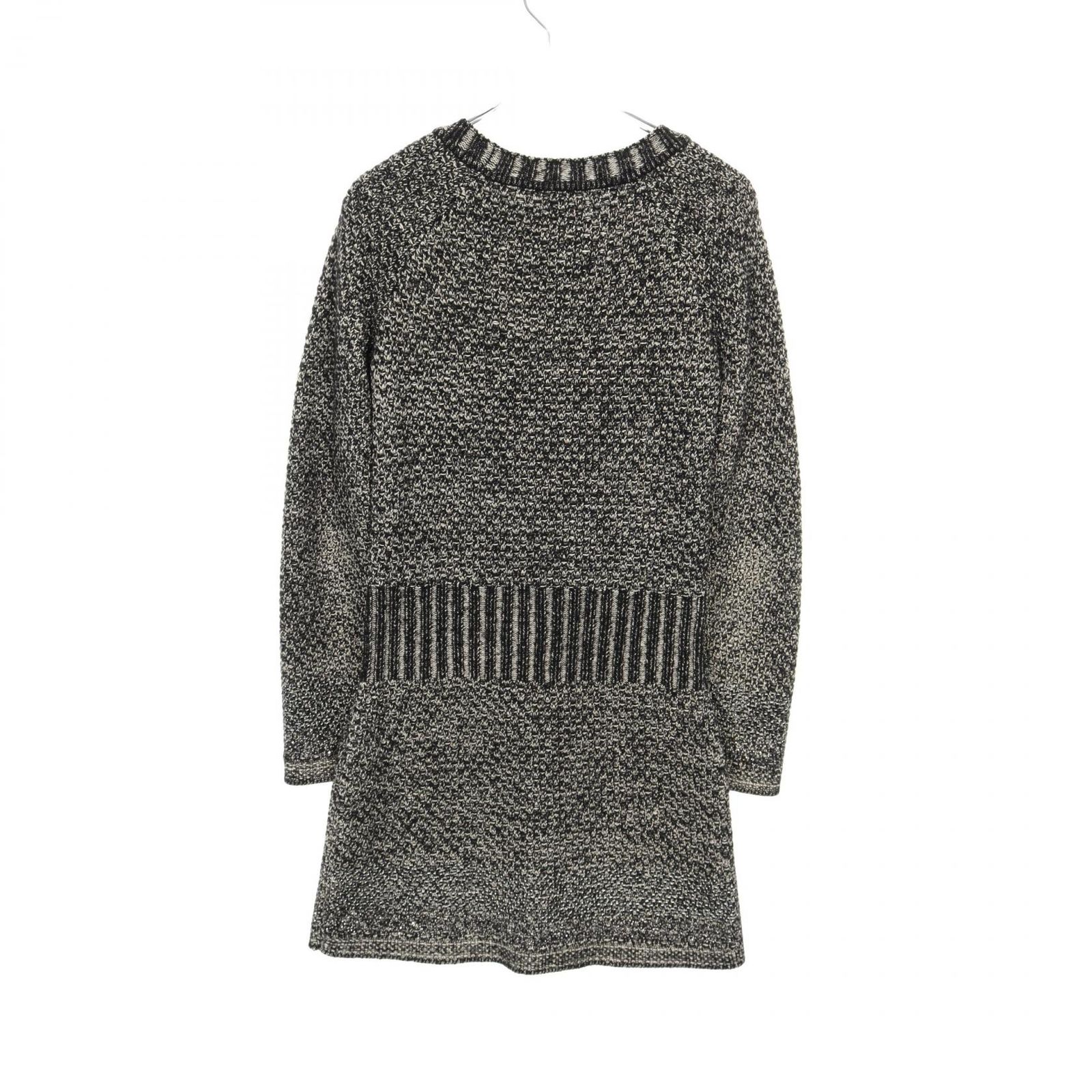 シャネル CHANEL ワンピース P42137K03196 シルク ウール ニット 