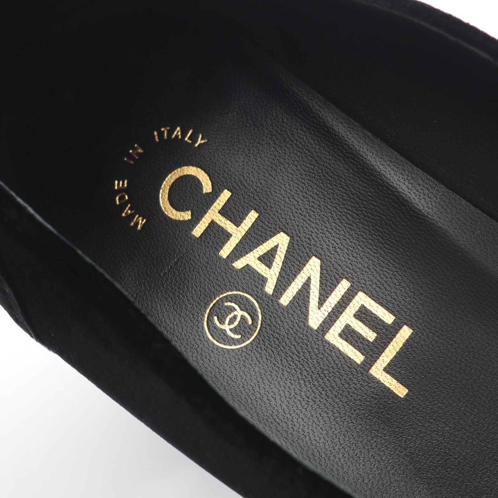 シャネル CHANEL パンプス カメリア ココマーク G31132 ブラック