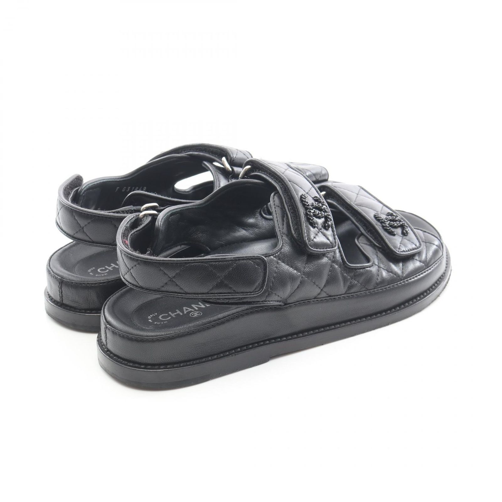 シャネル CHANEL サンダル コンフォート マトラッセ G31848 ブラック