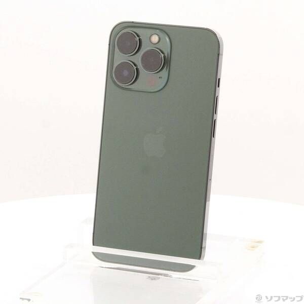 中古品〕 iPhone13 Pro 128GB アルパイングリーン MNDX3J／A SIMフリー