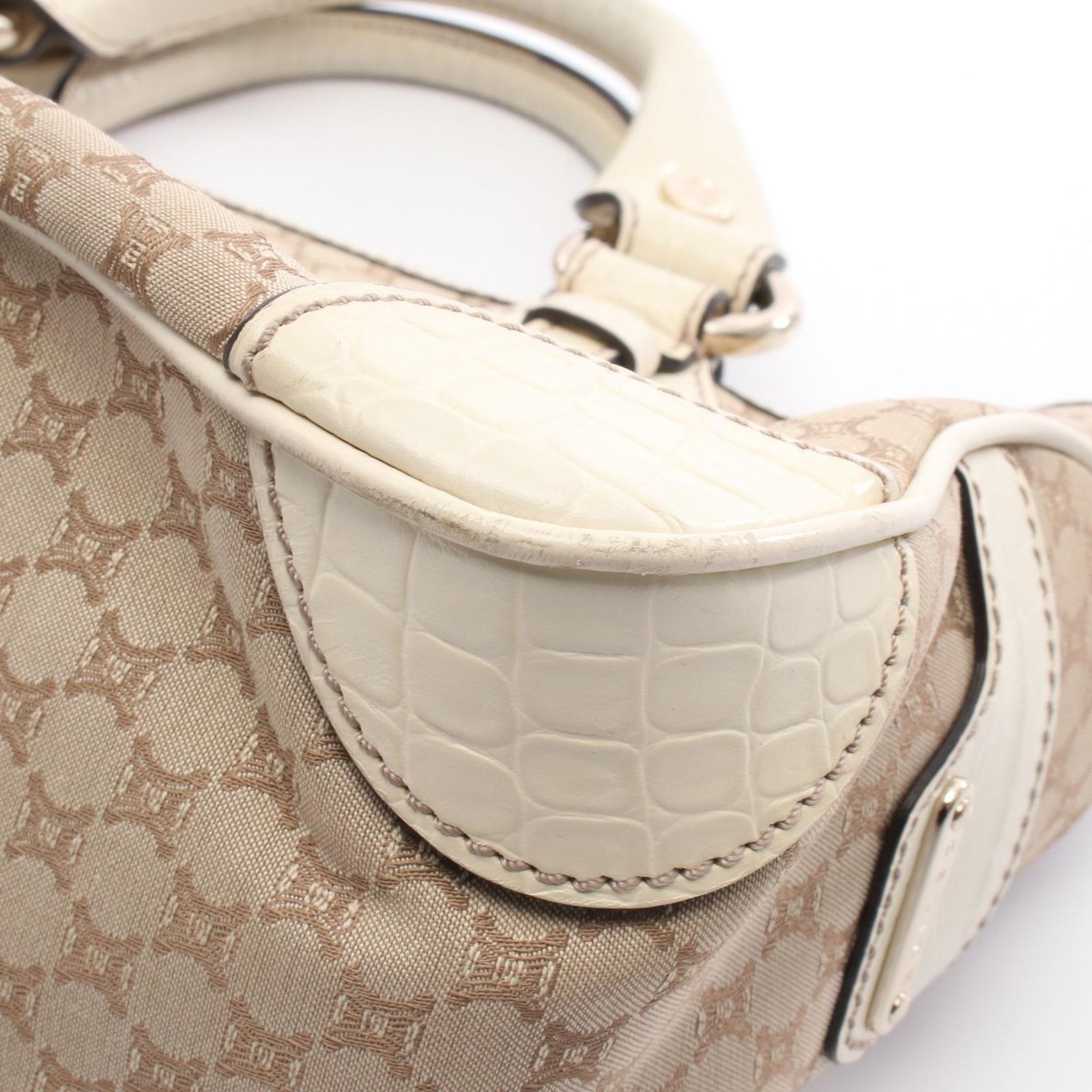 セリーヌ CELINE ハンドバッグ ブギーバッグ マカダム ベージュ