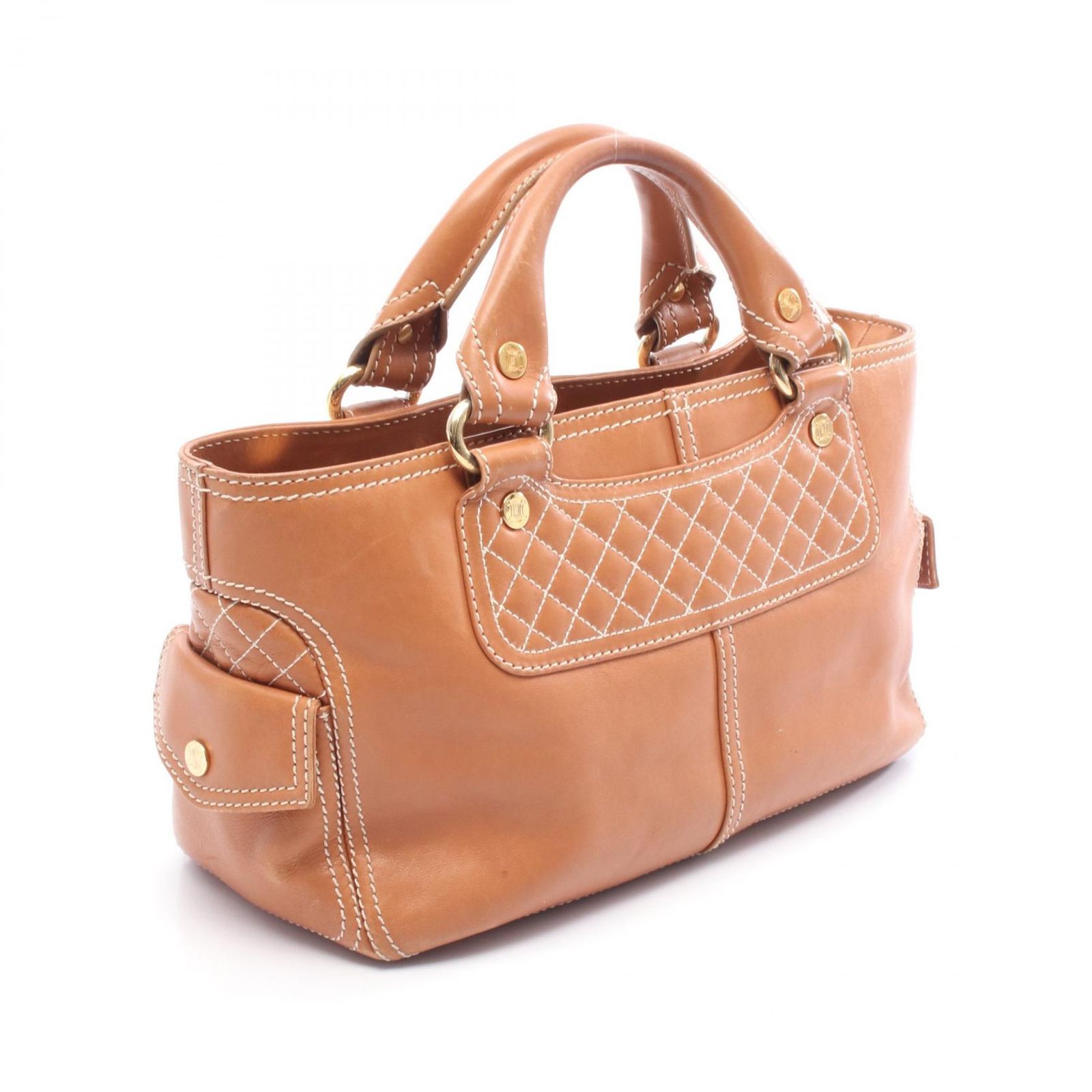 セリーヌ CELINE ハンドバッグ キャメル レザー ブギーバック