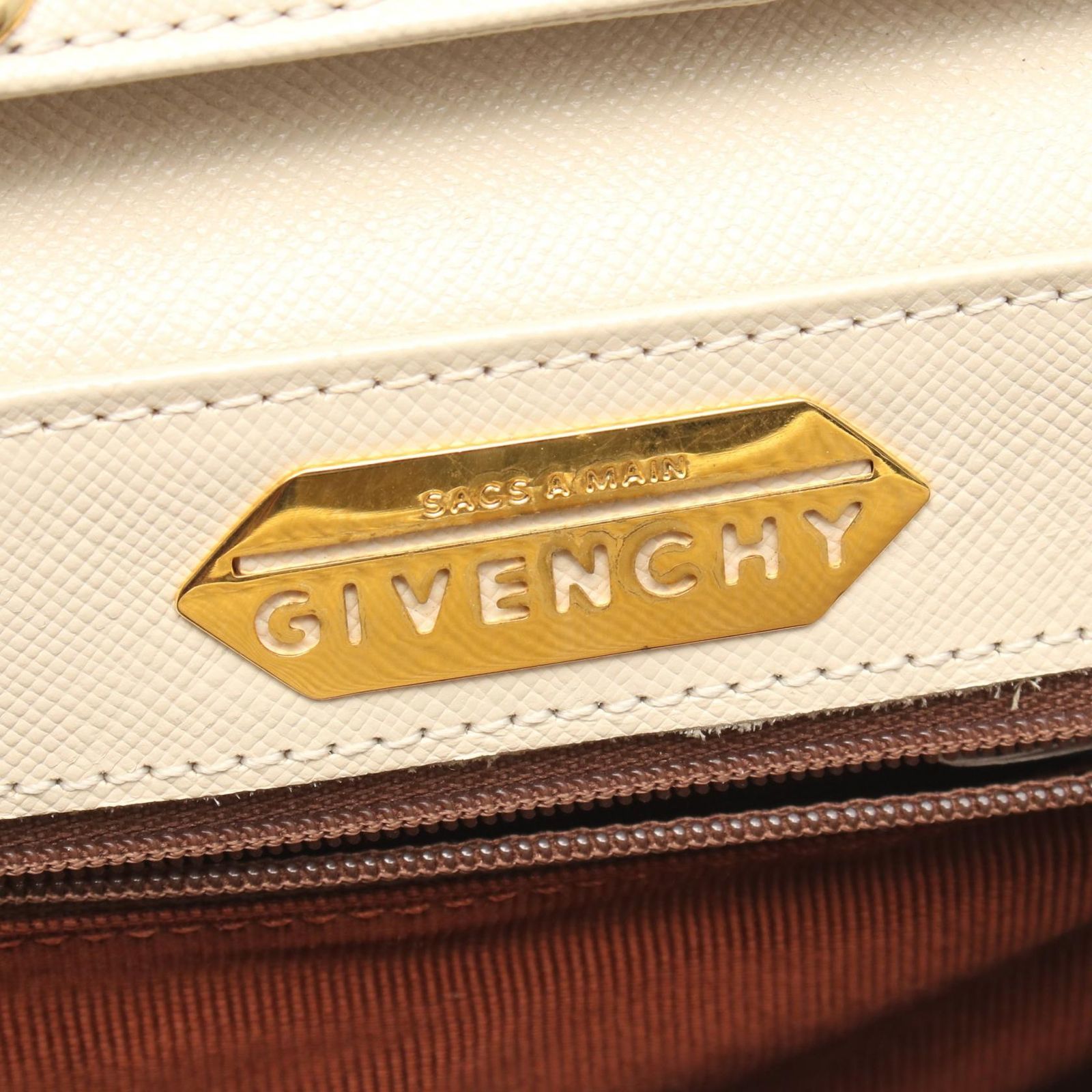 ジバンシィ GIVENCHY ハンドバッグ アイボリー レザー 2wayショルダー 