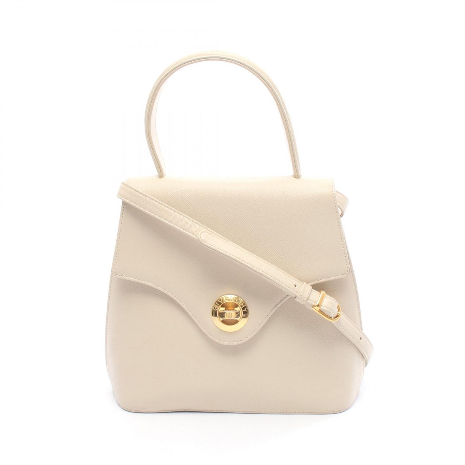 ジバンシィ GIVENCHY ハンドバッグ アイボリー レザー 2wayショルダー 