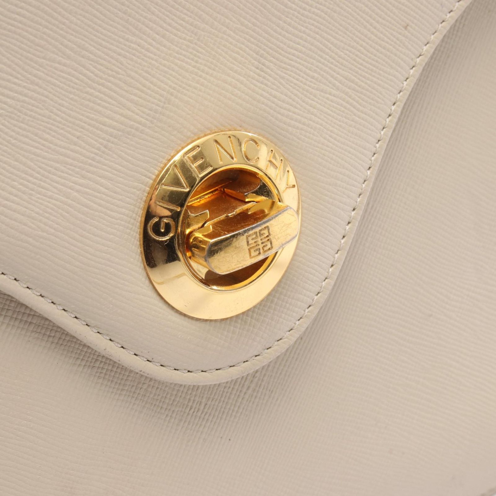 ジバンシィ GIVENCHY ハンドバッグ アイボリー レザー 2wayショルダー 