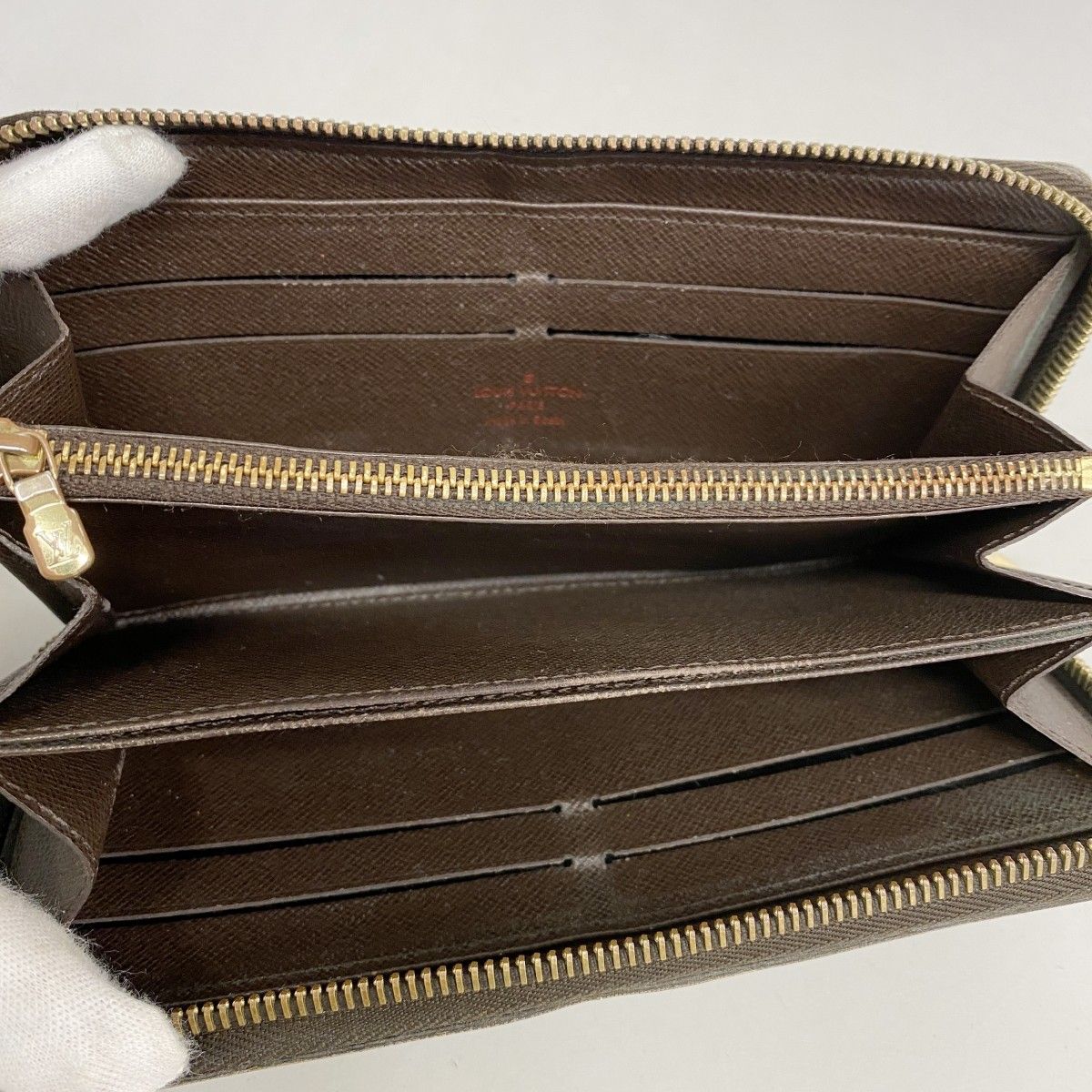 5pd6439-k】ルイヴィトン 長財布 ダミエ ジッピーウォレット N60015