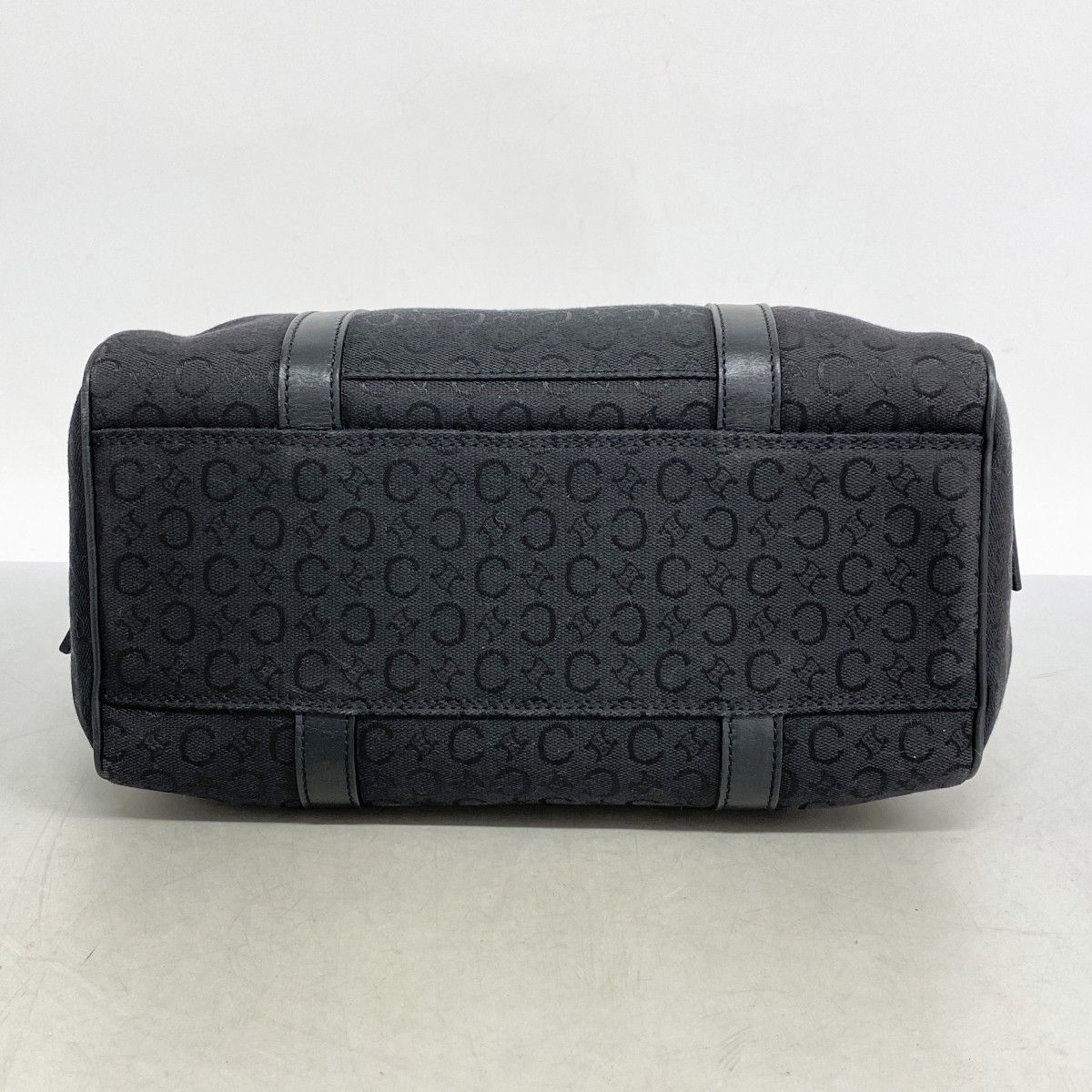 5pd6471】セリーヌ ハンドバッグ Cマカダム キャンバス ブラック