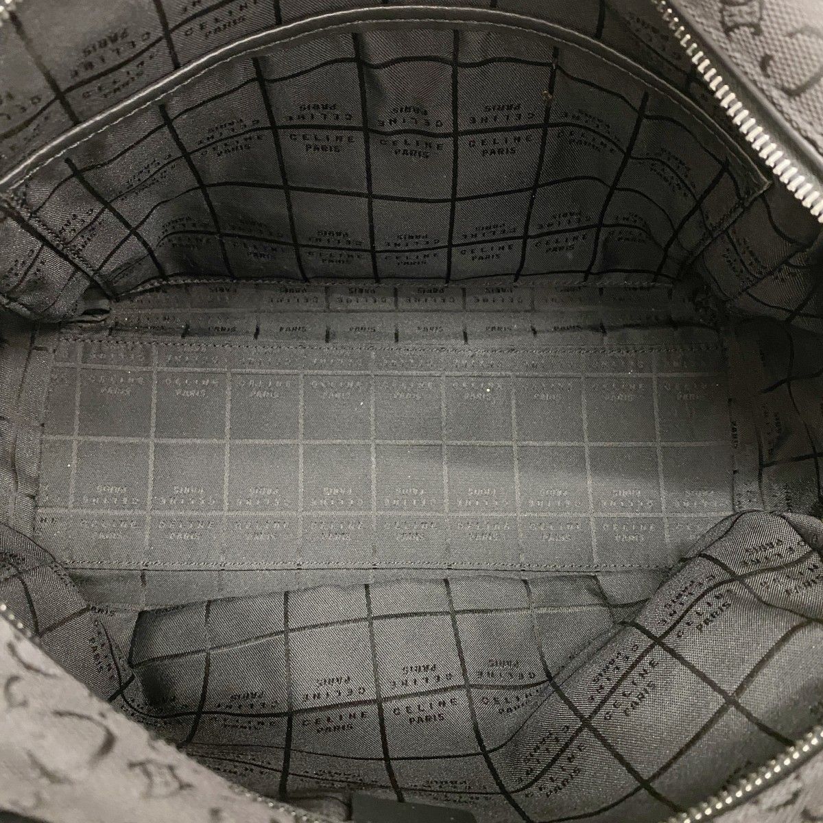 5pd6471】セリーヌ ハンドバッグ Cマカダム キャンバス ブラック
