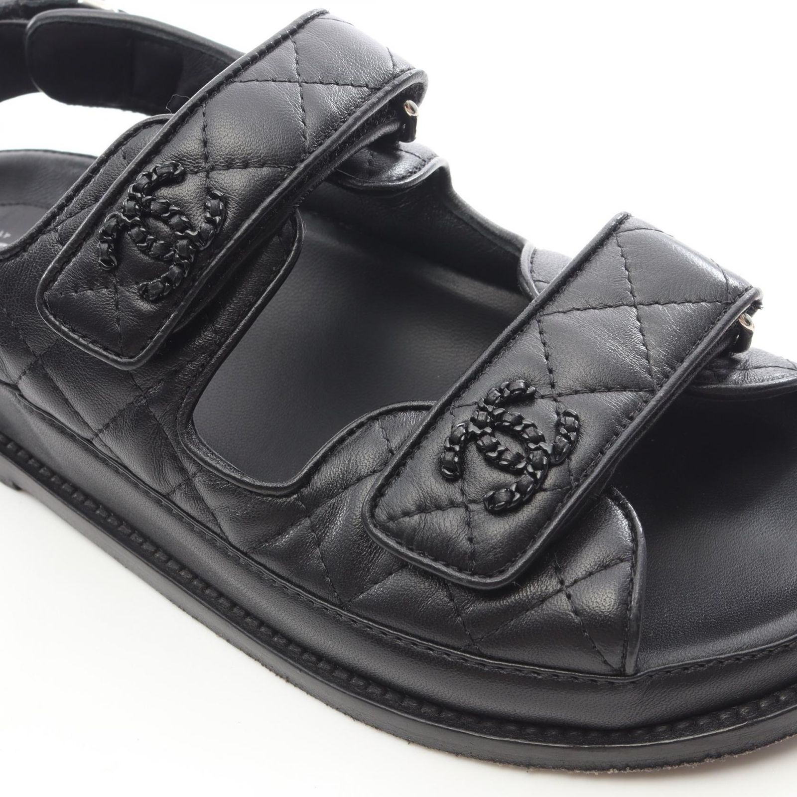 シャネル CHANEL サンダル コンフォート マトラッセ G31848 ブラック