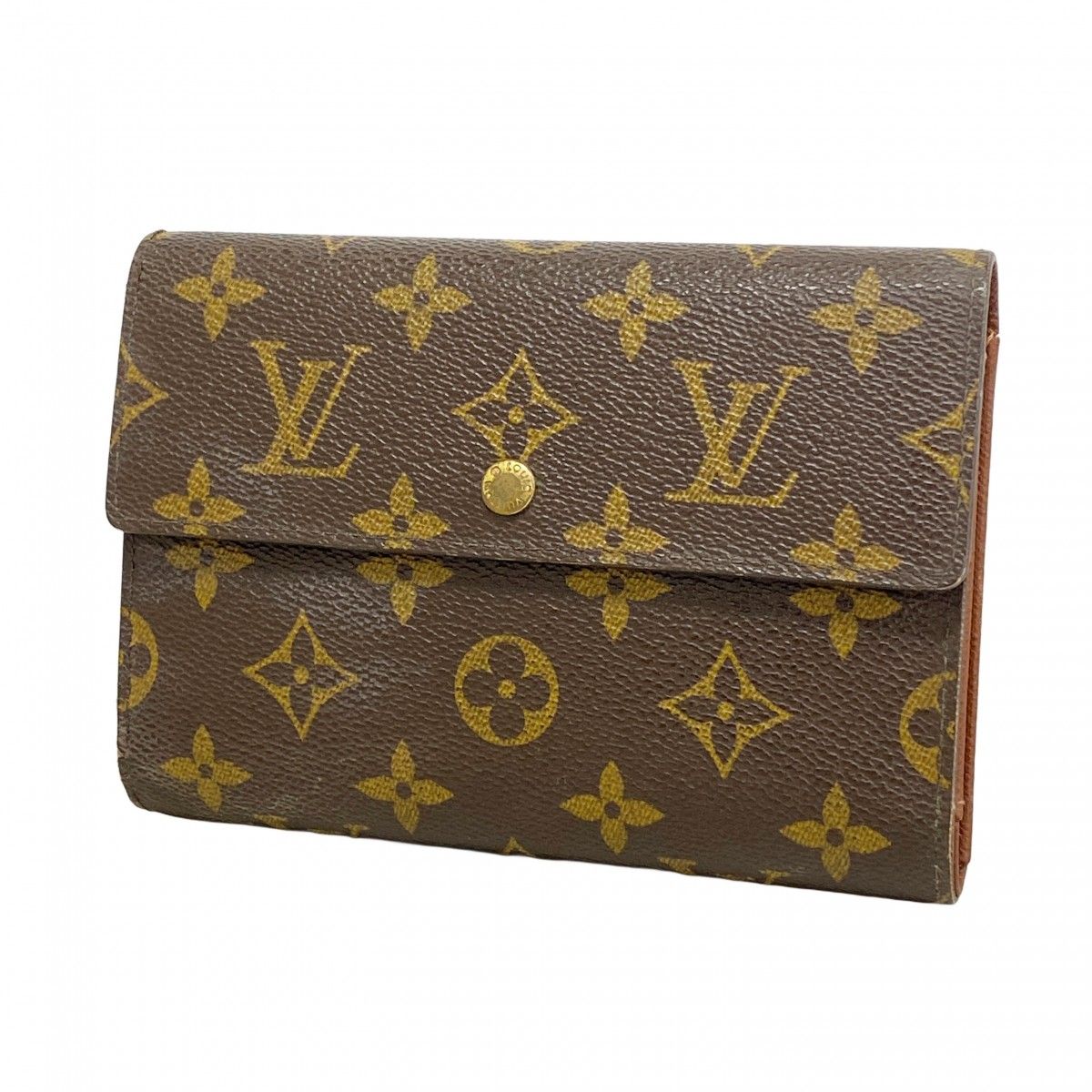 5pd6507】ルイヴィトン 三つ折り財布 モノグラム ポルトトレゾール