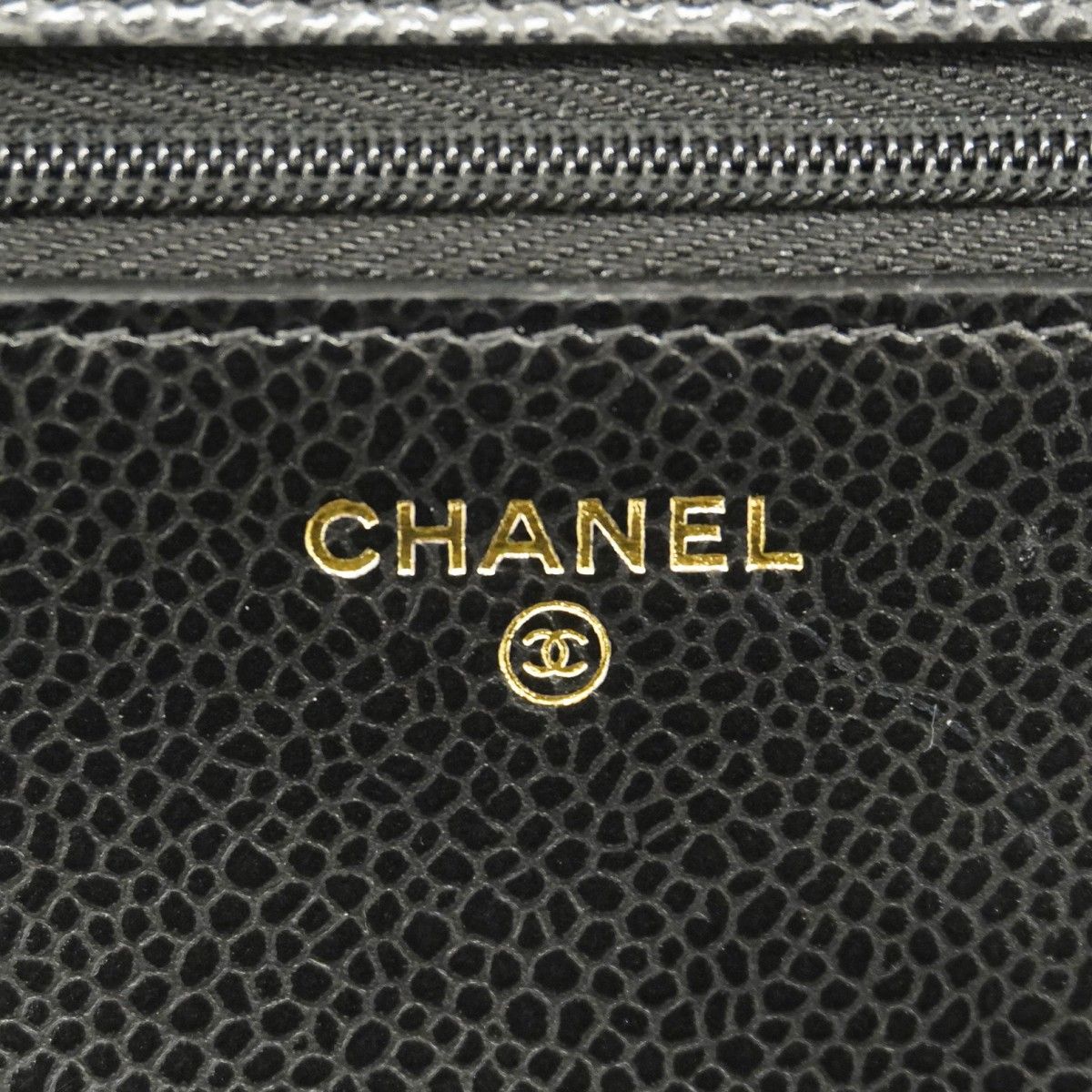 5pd6538-k】シャネル ショルダーウォレット マトラッセ キャビアスキン