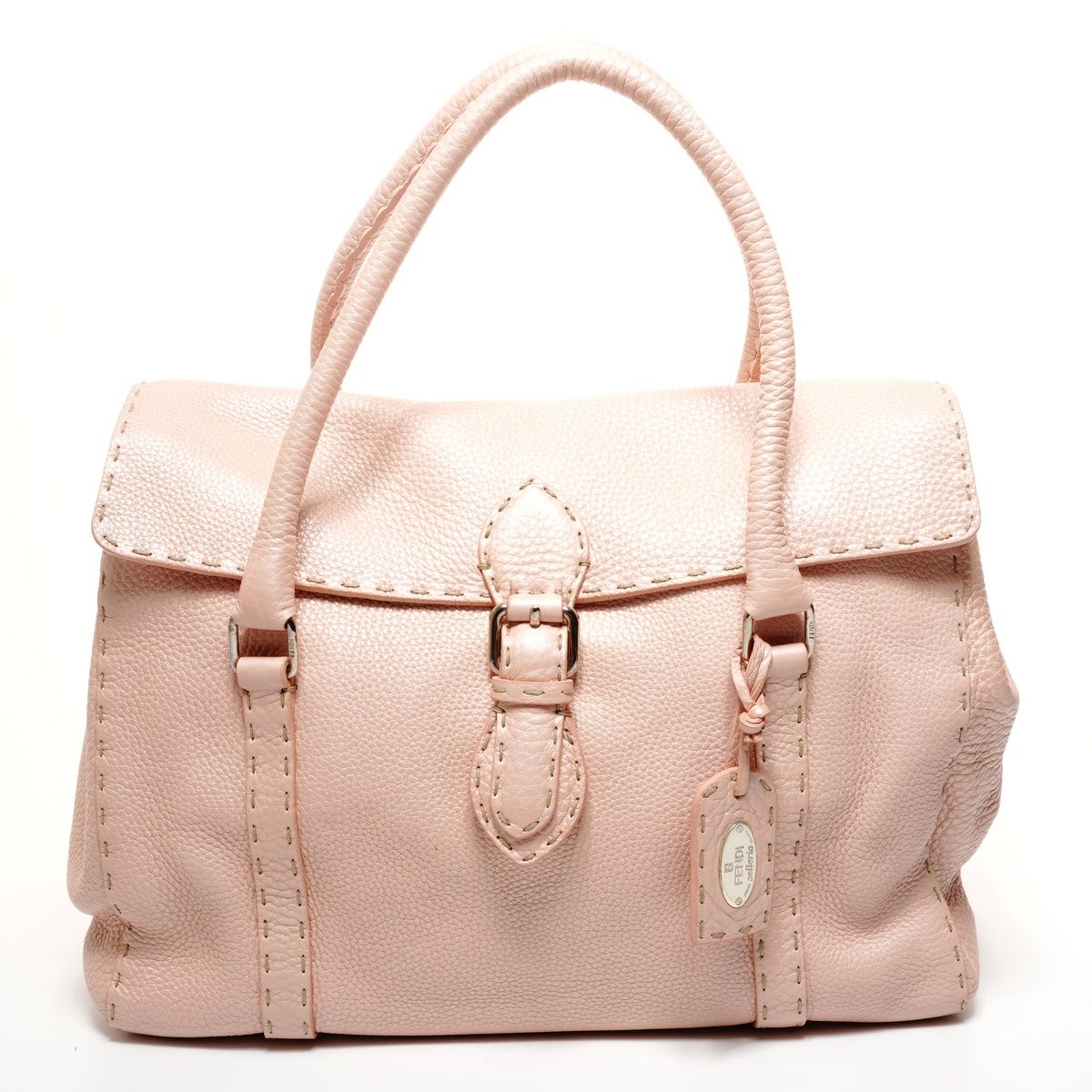 フェンディ FENDI ショルダーバッグ セレリア メタリックピンク レザー FENDI フェンディ レザー メタリックピンク ショルダーバッグ セレリア