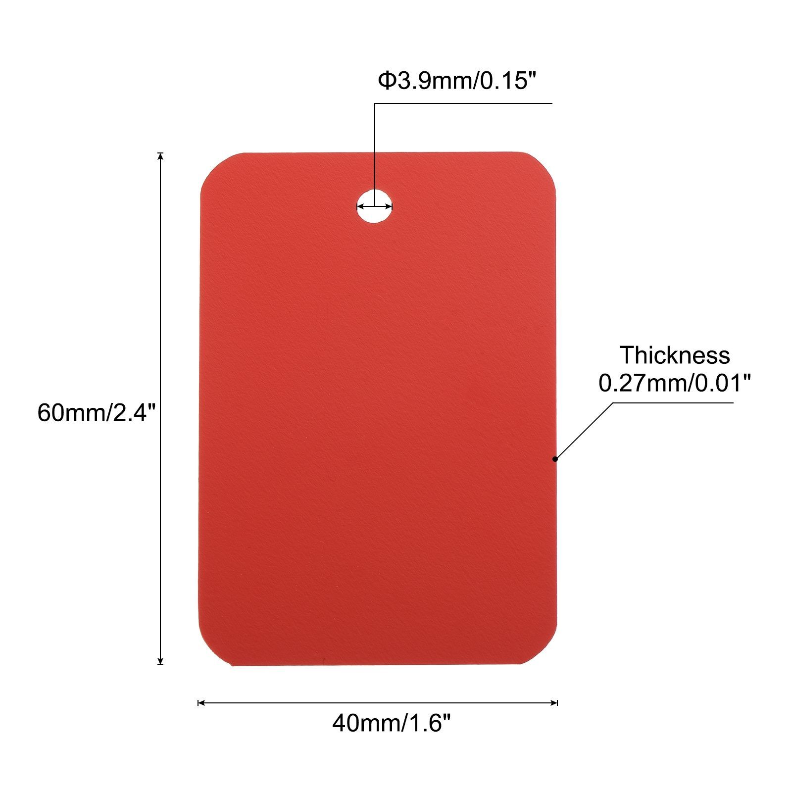 uxcell 値札 タグ 4x6cm 50枚 防水提札 ラベルタグ 衣類 アクセサリー