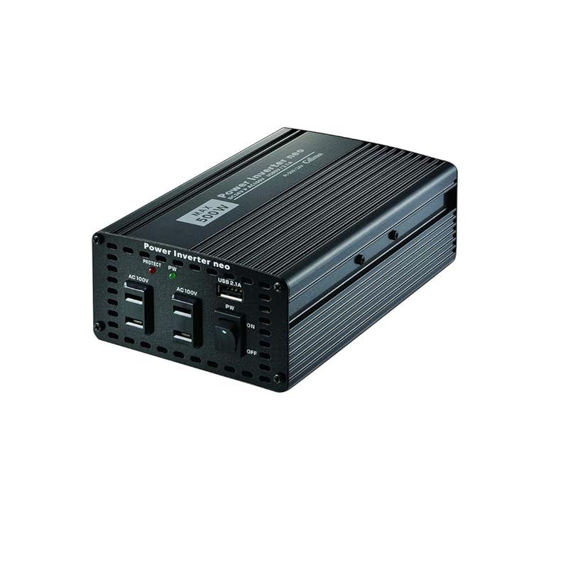 セルスター インバーター PI-500/24V 24V 定格出力400W USB対応 コード