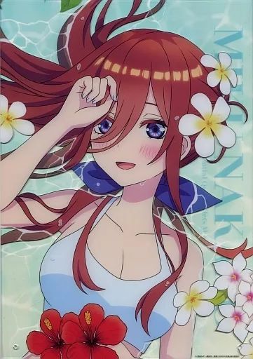 中古】雑貨 中野三玖 A3クリアボード 「ひこくじ 五等分の花嫁～summer 