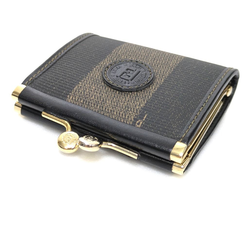 Dz808805 フェンディ コインケース ペカン柄 ブラック レディース