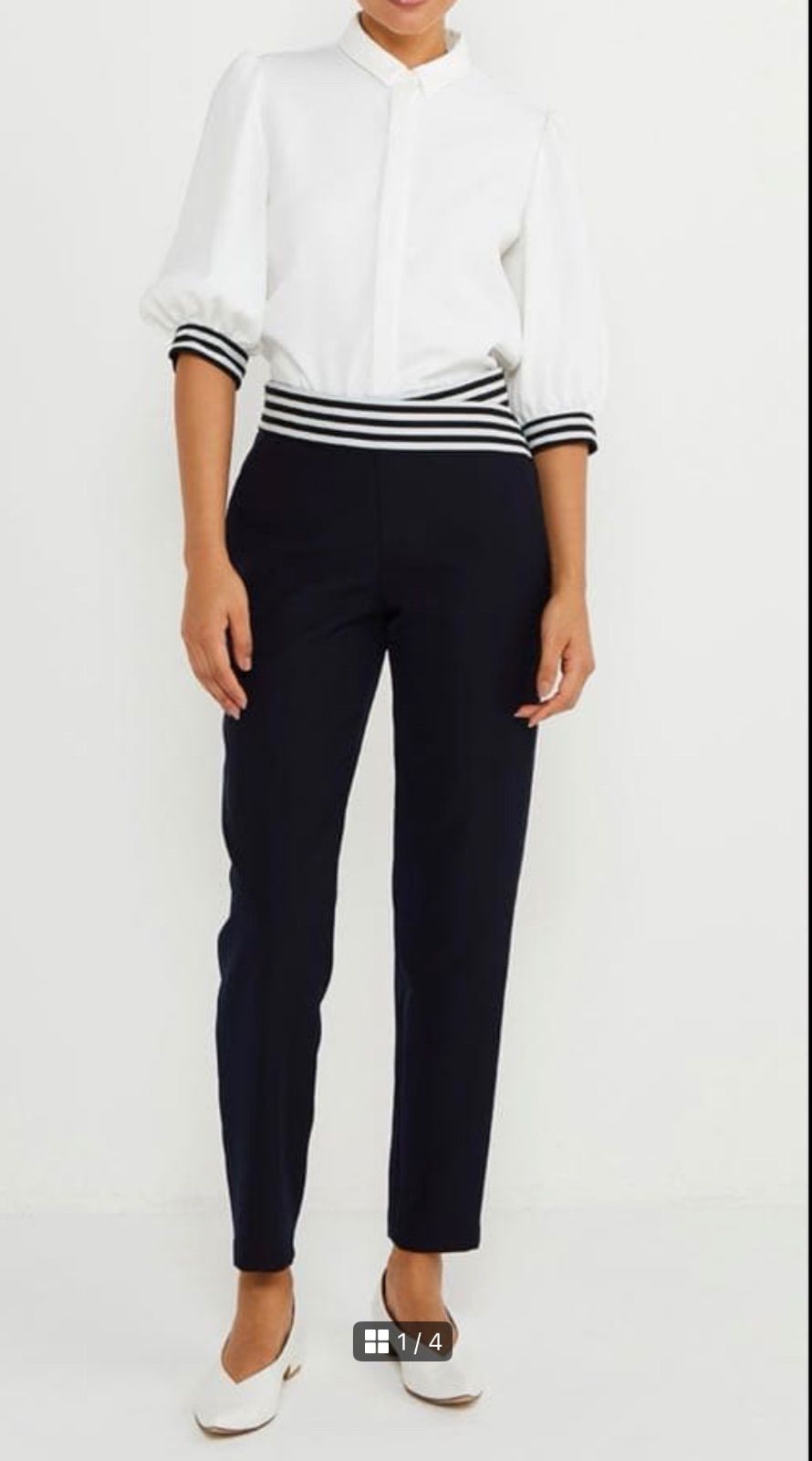 極美品BORDERS at BALCONY ボーダーズアットバルコニー テーパード