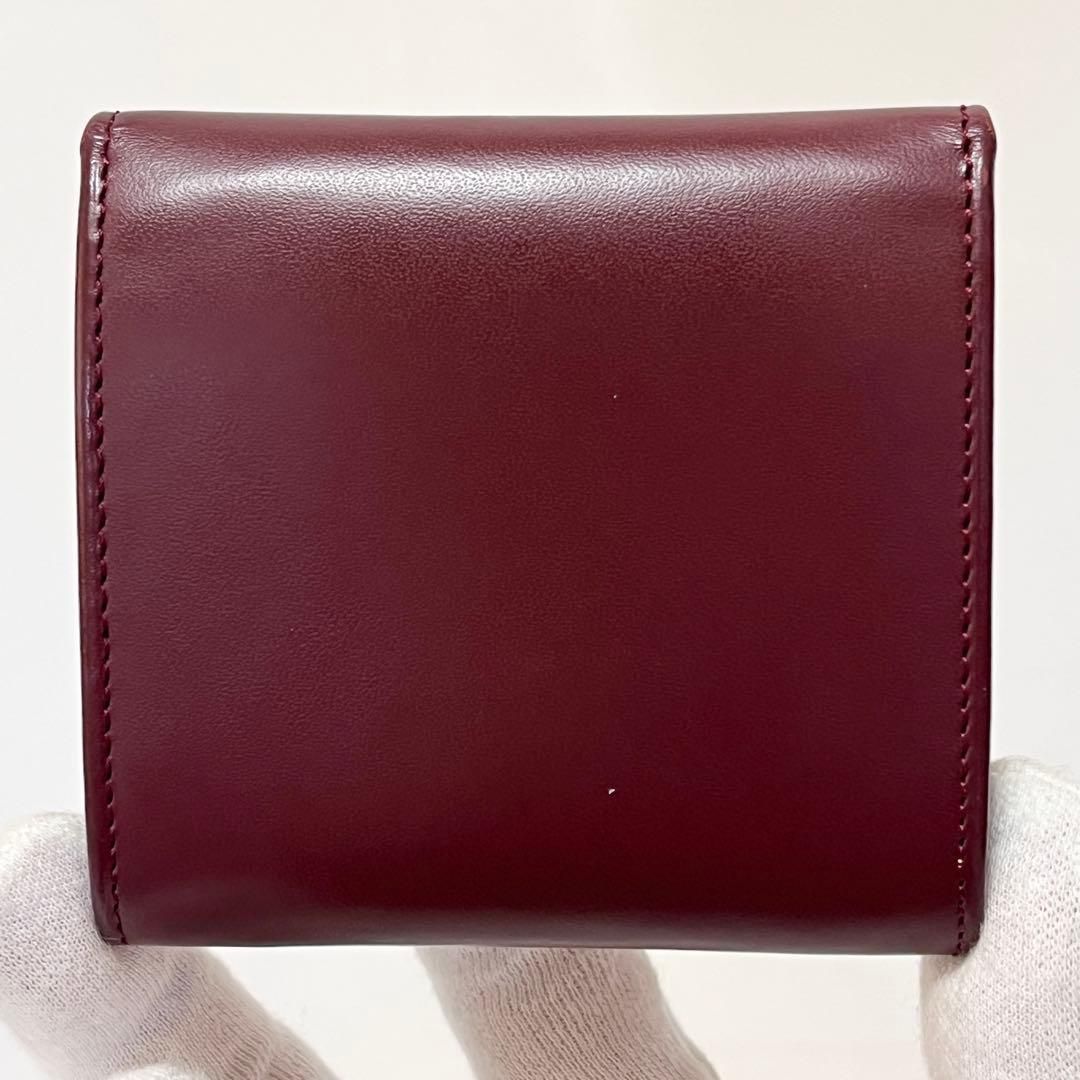 Cartier カルティエ コインケース 小銭入れ 財布 レザー ボルドー