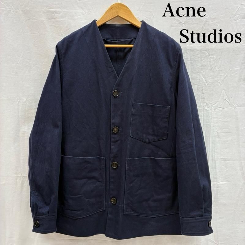 アクネストゥディオズ 17ss コットン ノーカラー カバーオール ワーク