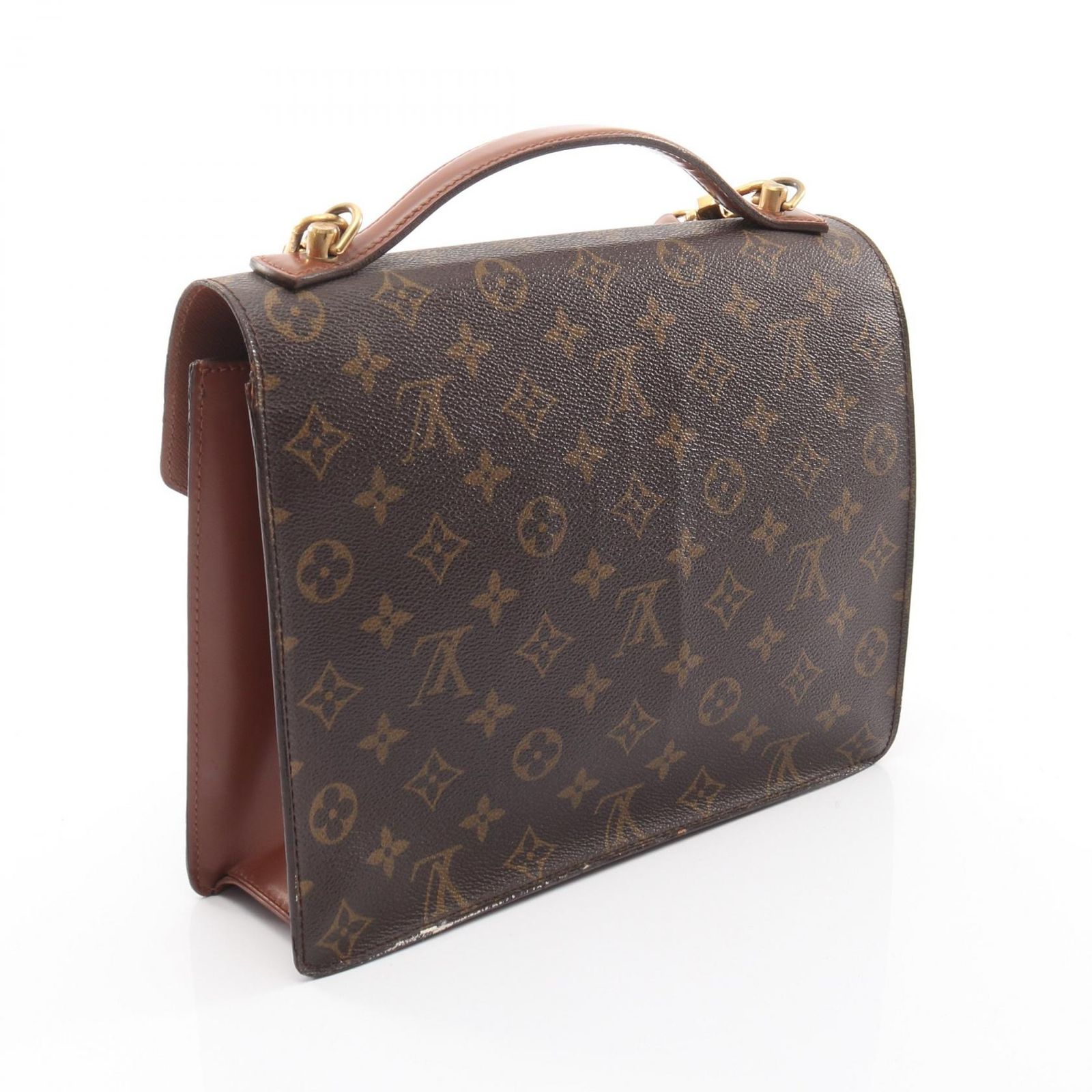 ルイ・ヴィトン LOUIS VUITTON ハンドバッグ モンソー M51185 PVC