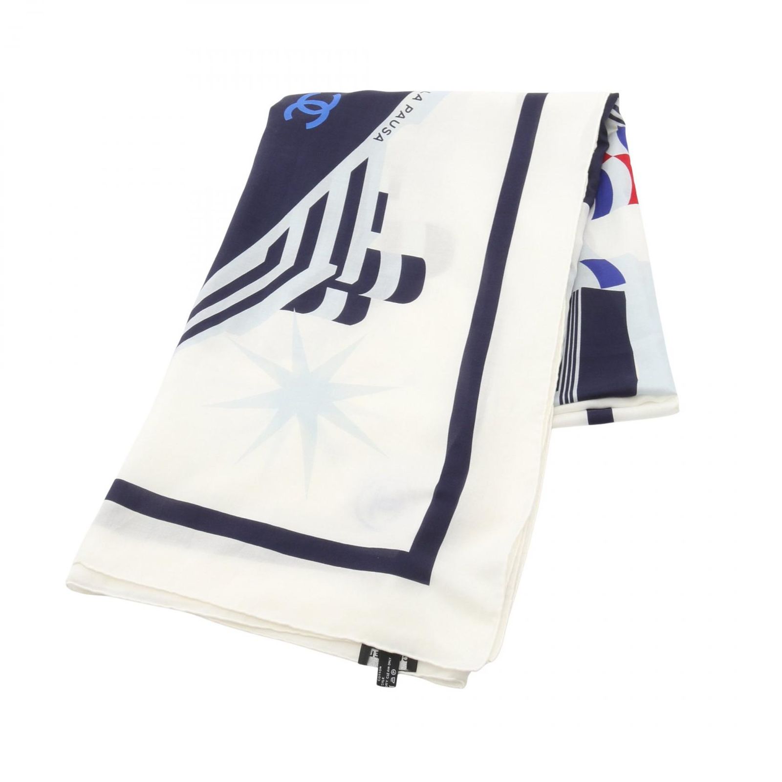 CHANELココマーク シルク ストール ショール SILK100％ イタリア製 シャネル CHANEL ストール ココマーク シルク ストール レディース