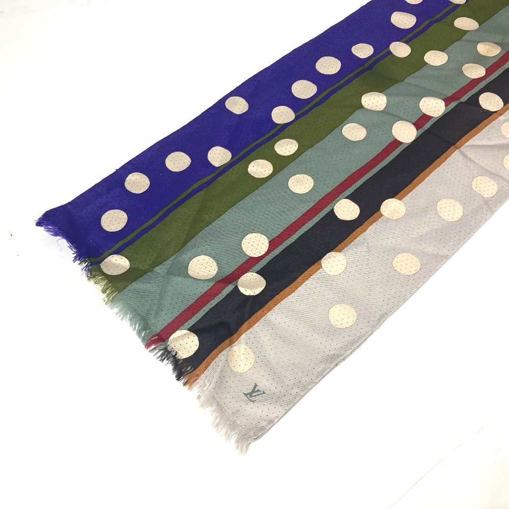 LOUIS VUITTON ルイヴィトン ストール LVロゴ シルク ベージュ - メルカリ